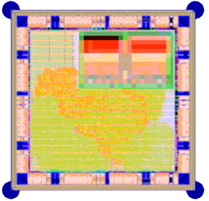 Layout Demo chip for embedded NVM